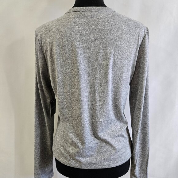 Harper & Ivy "Brooklyn New York" Gray Long Sleeve Top - Picture 4 of 13